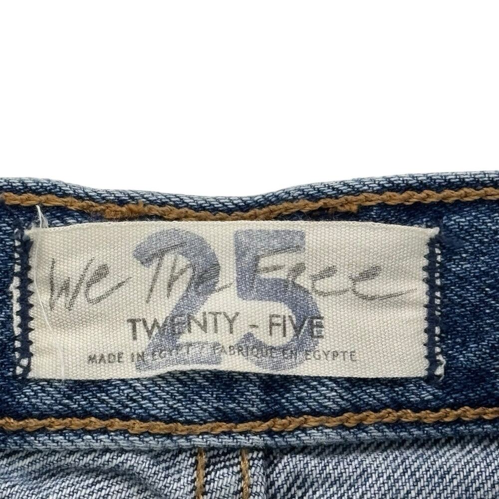 Free People Makai Cut Off Jean Shorts Women's Size 25 Denim Raw Hem Distressed - Picture 8 of 16